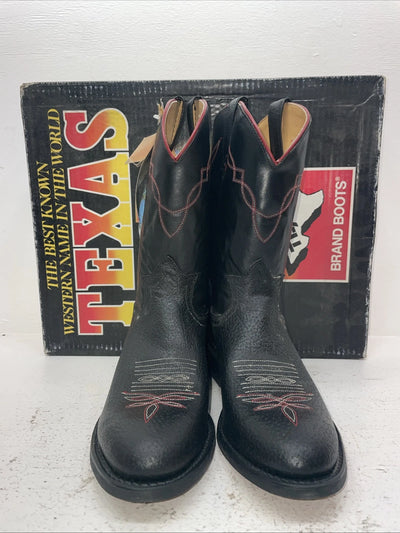 New Men’s Black Texas Brand Cowboy Boots. 5300 10 D. 7-19