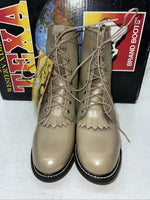 New Women’s Texas Brand Lace Up Cowboy Boots. 4498 6.5 6 1/2 M. 19-106