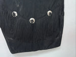 New Women’s Black Fringe Western Express Vest XL UU-43