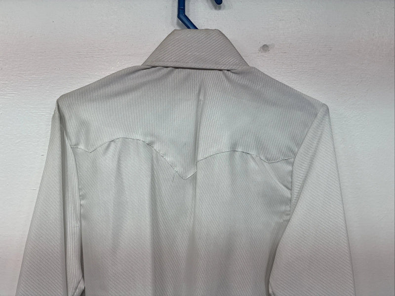 New Women’s Panhandle Slim Gray Long Sleeve Pearl Snap Size 30 KK-14