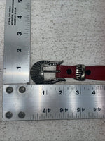 New Red Genuine Leather Nocona 34” Belt #357 Z-14