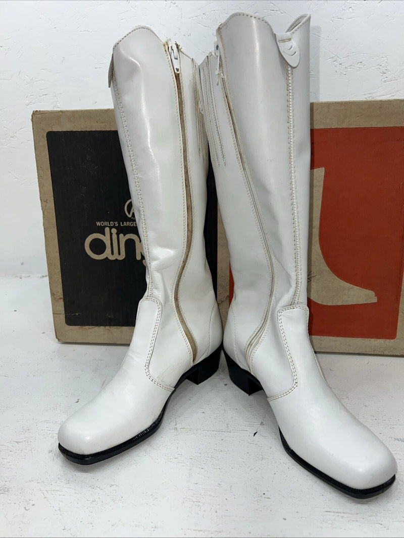 New Women’s White Dingo Cowboy Boots. 7631 6 M. 20-101