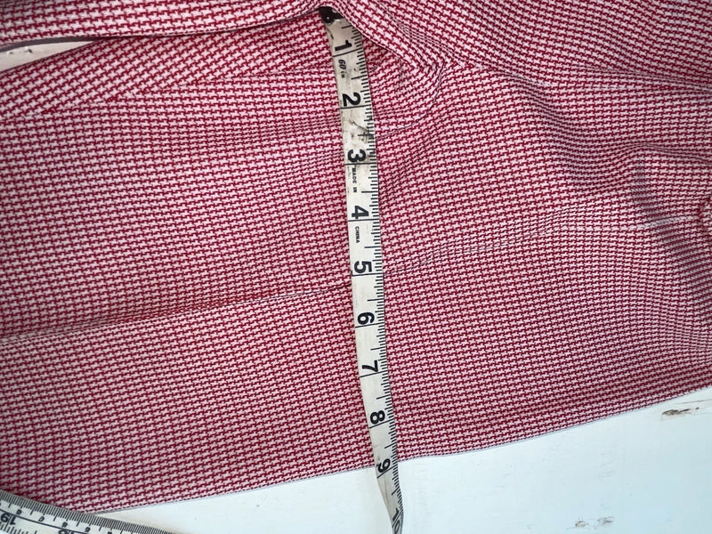 New Vintage Red Checkered Dickson Jenkins Polyester Pants #534 VV-71