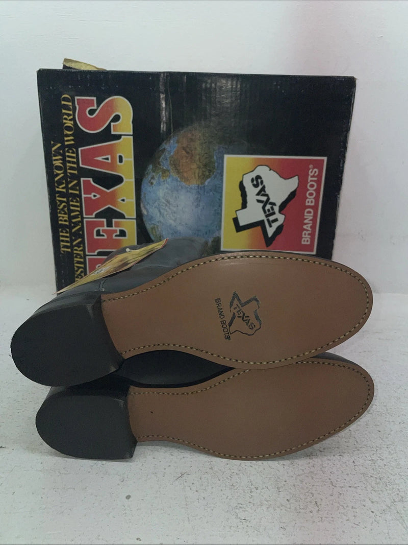 New Men’s Gray Texas Brand Cowboy Boots. 8802 8.5 8 1/2 D. 3-105