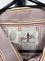 New Men’s Tem Tex Pink Stripe Long Sleeve Pearl Snap 16.5 X 35 Large R-32
