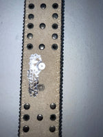 New Zebra Print Genuine Leather Nocona Bling M Belt #N1330999 Z-63