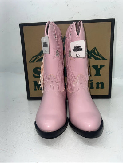 New Children’s Pink Smoky Mountain Cowboy Boots. 1058JC  10.5 10 1/2. 24-50