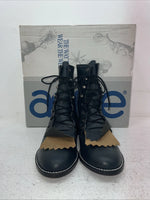 New Men’s Navy Lace Up Acme Cowboy Boots. C 4016 8 M. 4-115