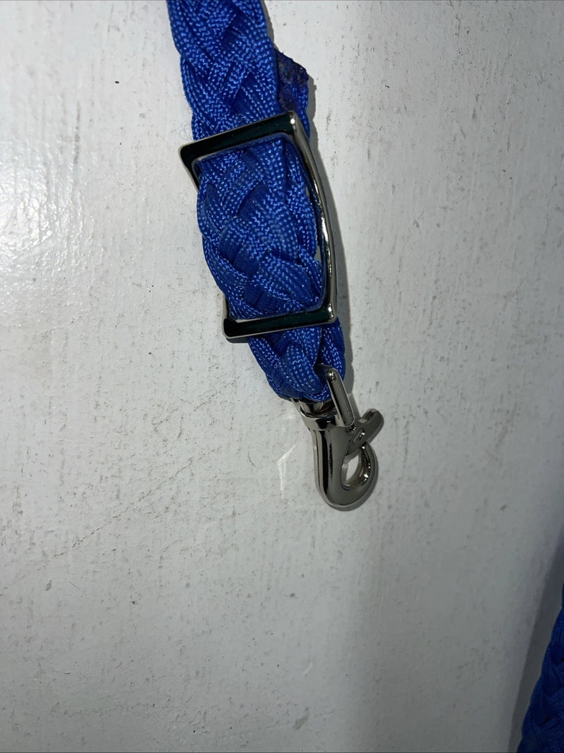 New Tough 1 Blue Nylon Braided Reins #54-915 Y-17