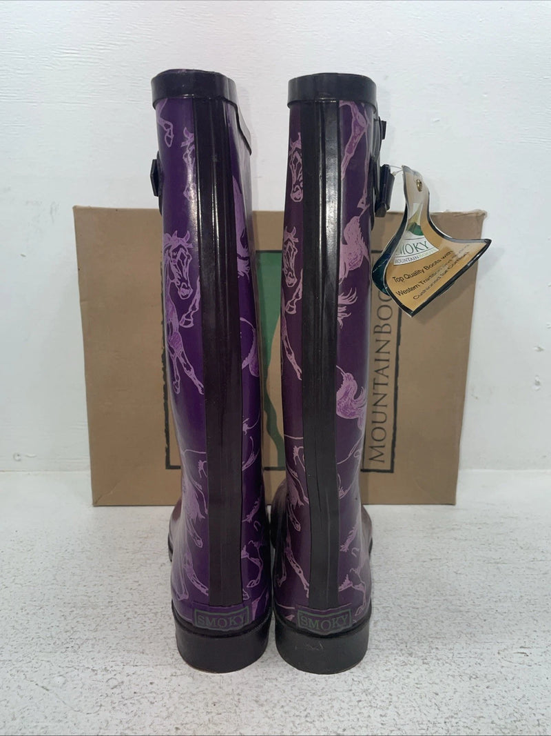 New Kids Purple Smoky Mountain Rubber Boots. 6761 7 M. 22-118