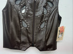 New Women’s Brown 1849 Authentic Ranchwear Show Vest XS G-609