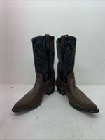 New Men’s Brown Rodeo Cowboy Boots. 8040 10.5 10 1/2 D. 6-60