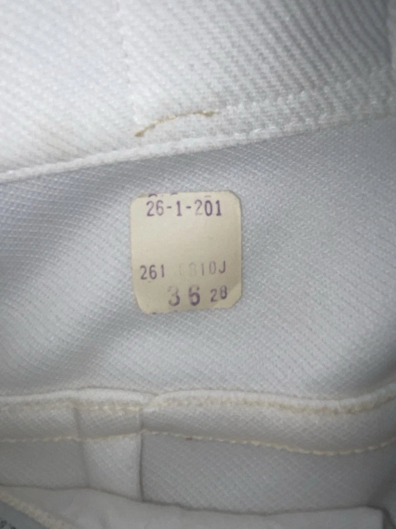 New Vintage White Lee Polyester Pants #261201 ZZ-30
