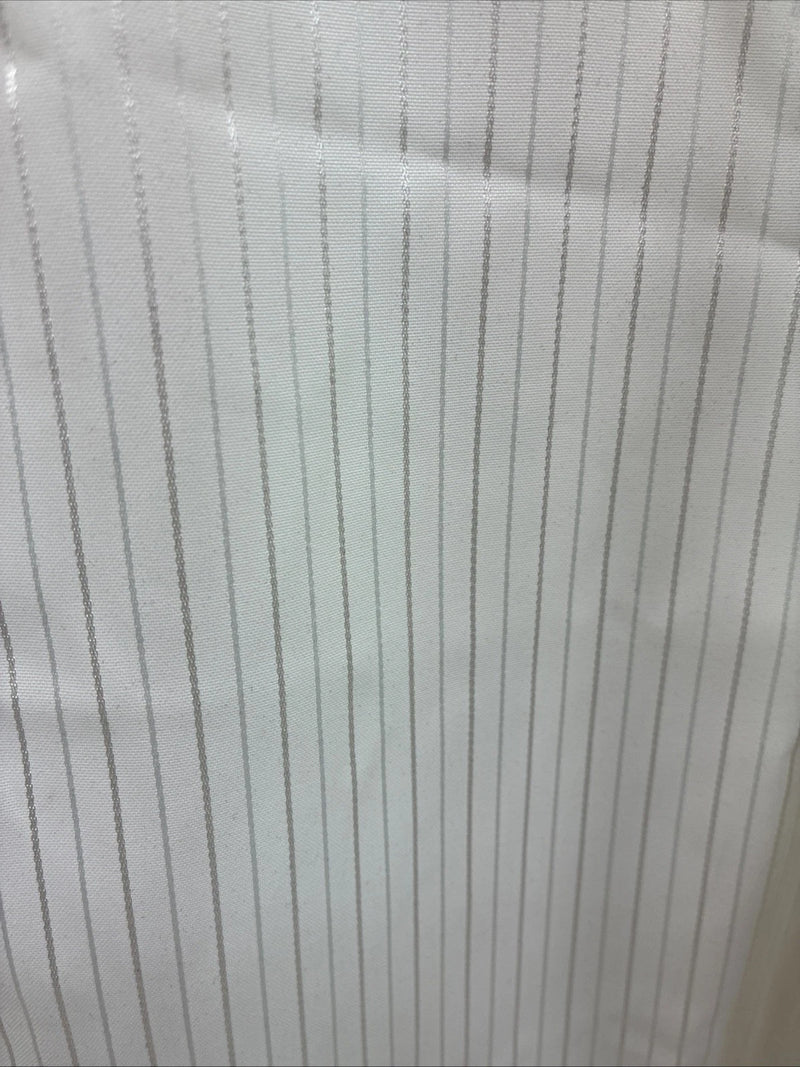 New Men’s White Horse White Stripe Design Long Sleeve Pearl Snap XL O-63