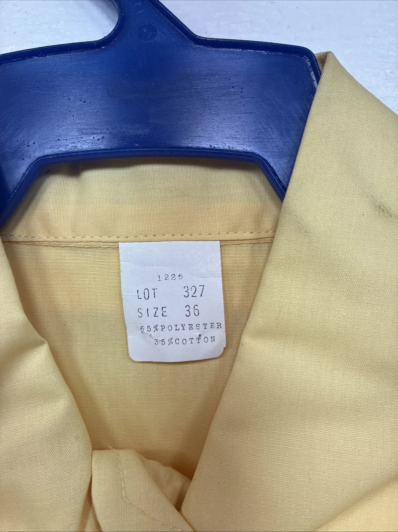 New Women’s Yellow Long Sleeve Pearl Snap Size 36 II-8