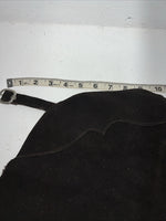 NOS Black Royal King Show Chaps With Fringe Adjustable Waist 45” I-76