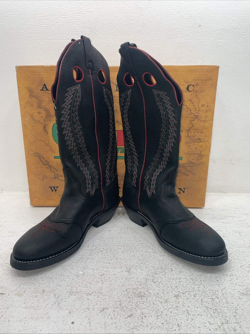 New Men’s Black Laredo Cowboy Boots. 62010 8.5 8 1/2 E W. 3-135
