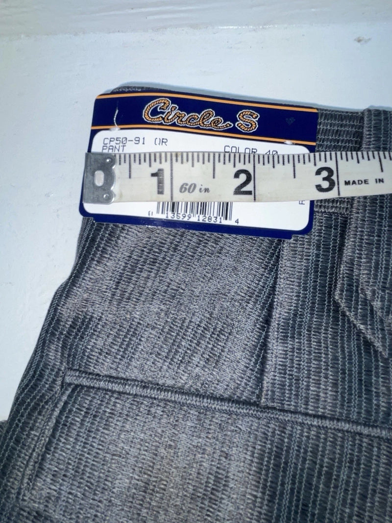 New Vintage Gray Circle S Polyester Pants #CP5091 XX-79