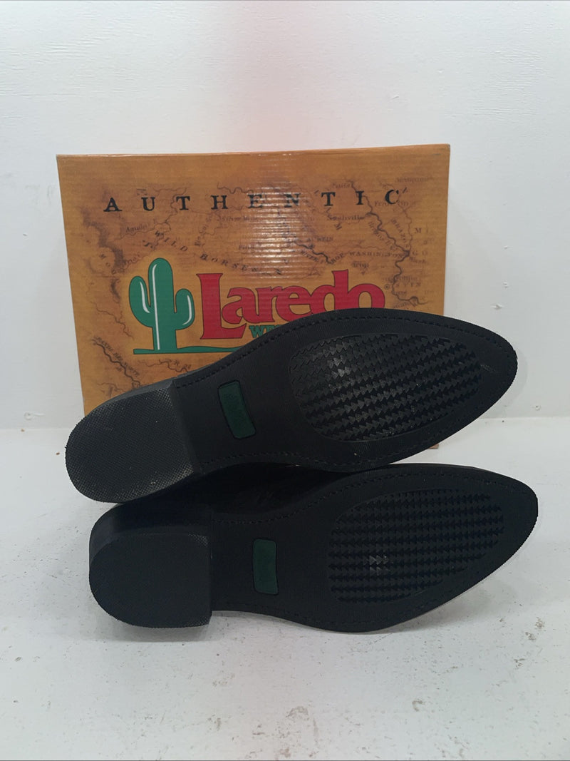 New Men’s Black Laredo Cowboy Boots. 68610 10.5 10 1/2 E W. 8-39