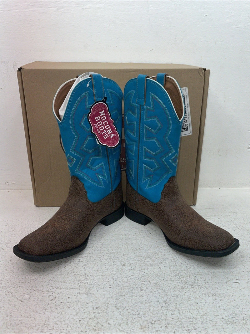 New Kids Blue Nocona Cowboy Boots. N K 5050 4.5 4 1/2 D. 23-119
