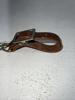 New Tough 1 Brown Leather Flat Curb Chain #52-4014 R-511