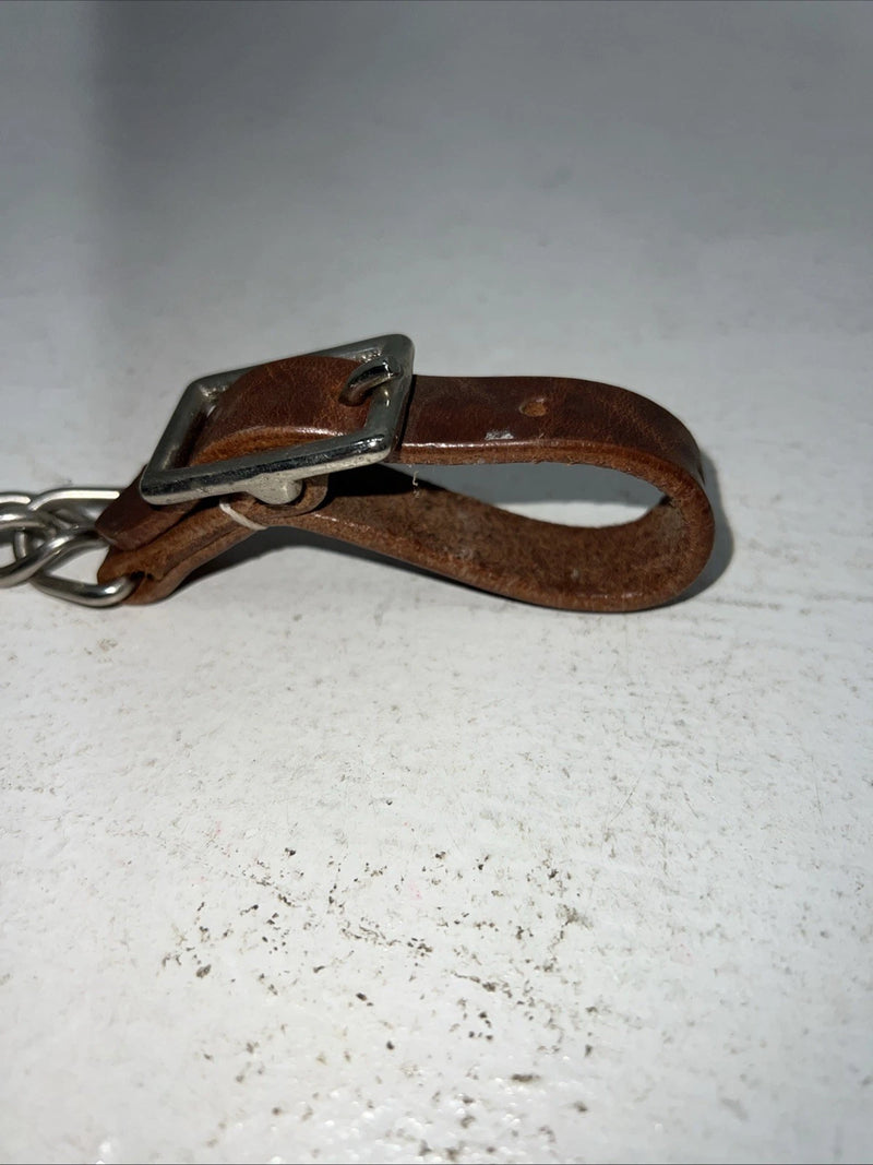 New Tough 1 Brown Leather Flat Curb Chain #52-4014 R-511