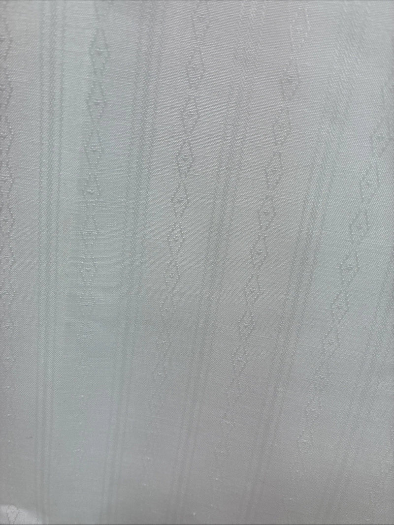 New Men’s ELY Cattleman White Designed Long Sleeve Pearl Snap 16.5 Large Q-102