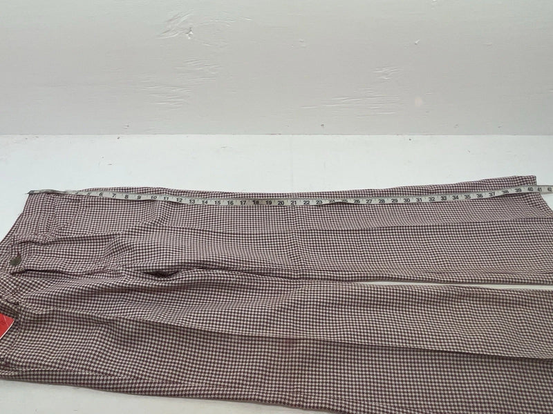New Vintage Red And White Checkered Lee Polyester Pants #2600362 SS-84