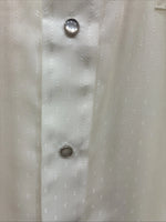 New Men’s Panhandle Slim Off White Long Sleeve Pearl Snap 18 X 34 2XL M-77