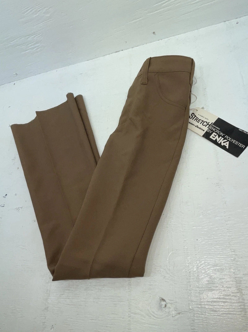 New Vintage Brown Dickson Jenkins Polyester Pants #5994 3A-81