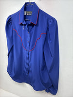 New Women’s Panhandle Slim Purple Long Sleeve Pearl Snap Size 14 LL-98