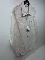 New Women’s Cumberland White Gem Long Sleeve Pearl Snap Size XL KK-84