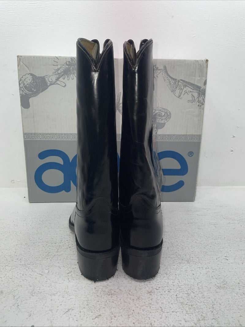 New Men’s Black Acme Cowboy Boots. 9080 8.5 8 1/2 E W. 3-132