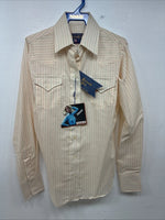 New Women’s Panhandle Slim Yellow Long Sleeve Pearl Snap Size 30 KK-101