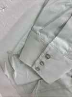 New Men’s Champion Western Mint Green Long Sleeve Pearl Snap 15 Medium M-62