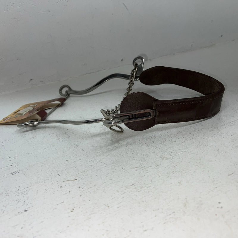 New Tough 1 SS Leather Covered Cable Hackamore #25102 BB-504