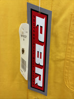 New Men’s Wrangler PBR Yellow Long Sleeve Button Up Medium K-44