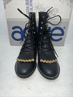 New Women’s Navy Lace Up Acme Cowboy Boots. C 4016 7.5 7 1/2 M. 17-40