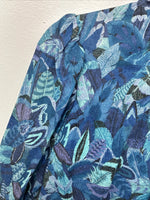 New Kids Blue Designed Long Sleeve Button Up Small MM-66