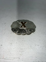 New Children’s Heritage Gold Silver “X” Belt Buckle. F-11