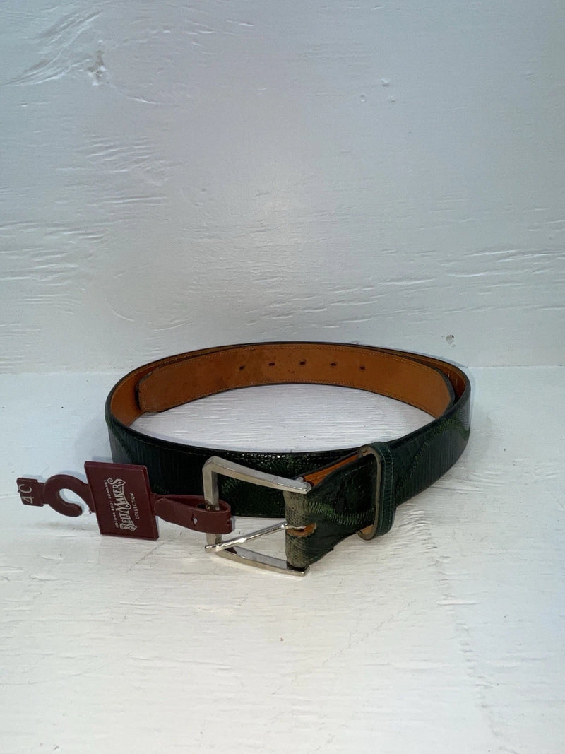 New Green Genuine Leather Nocona Stitched 40” Belt #1555/90/999 JJ-64
