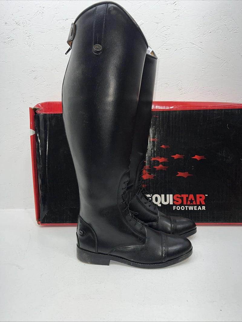 New Women’s Black EQUISTAR English Riding Boots. 467522 7.5 7 1/2. 12-10