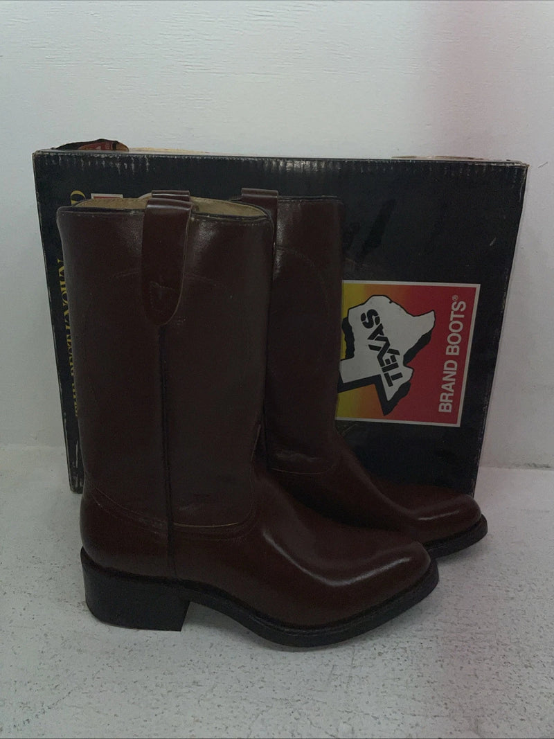 New Men’s Brown Texas Brand Cowboy Boots. 8311 8.5 8 1-2 D. 3-115