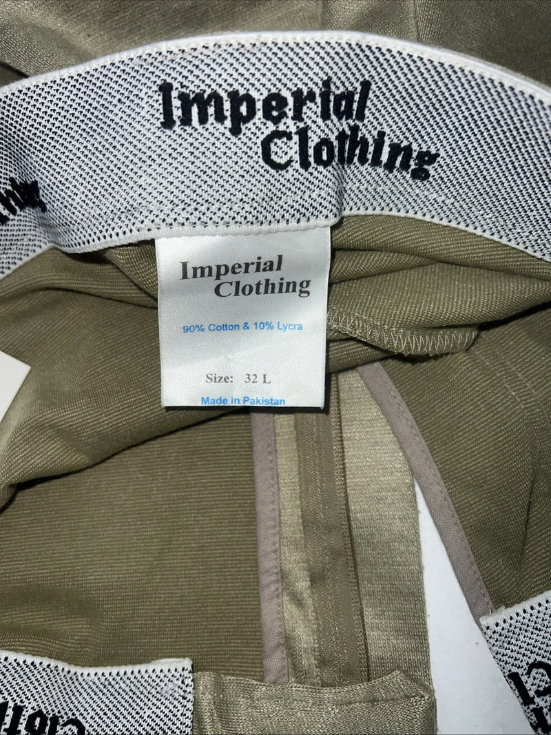 New Women’s Green Imperial Clothing English Pants. 32-L  A-154