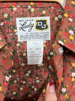 New Women’s Dickson Jenkins Floral Long Sleeve Pearl Snap Size 32 MM-50