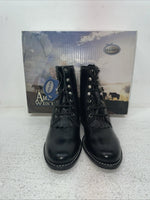 New Youth Black Lace Up Old West Cowboy Boots. Y 5110 3.5 3 1/2. 22-39