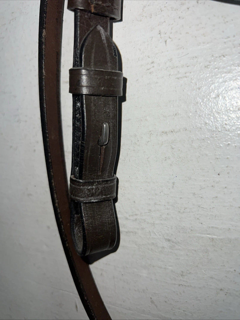 New Silver Fox Brown Full English Caveson Bridle #20-1419-0-0 BB-17