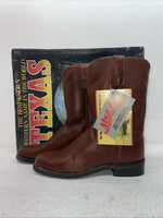 New Men’s Brown Texas Brand Cowboy Boots. 8964 8.5 8 1/2 D. 4-112