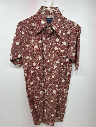 New Women’s Panhandle Slim Floral Long Sleeve Pearl snap Size 14.5 MM-1