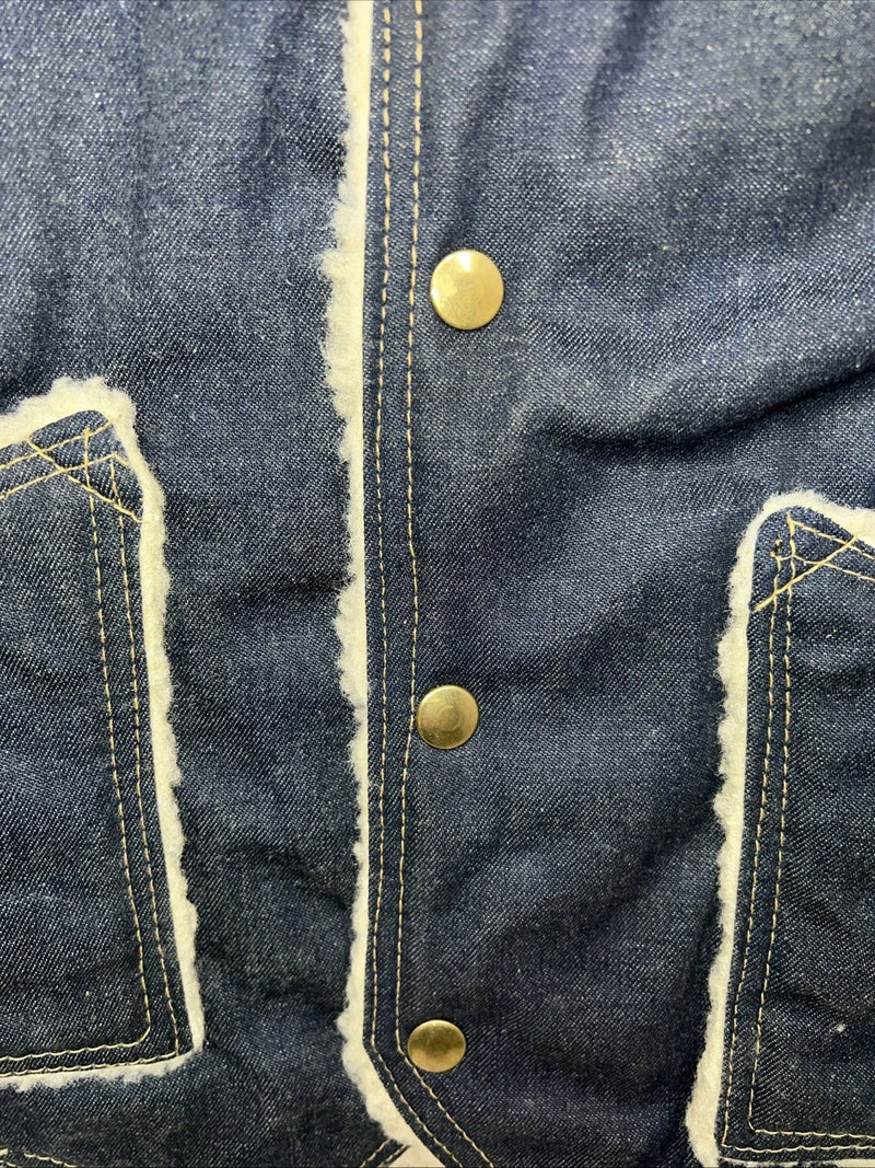 New Women’s Comfy Denim Wool Vest Medium S-604